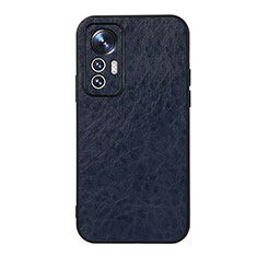 Coque Luxe Cuir Housse Etui B07H pour Xiaomi Mi 12 5G Bleu