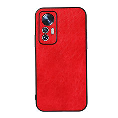 Coque Luxe Cuir Housse Etui B07H pour Xiaomi Mi 12S Pro 5G Rouge