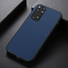 Coque Luxe Cuir Housse Etui B07H pour Xiaomi Redmi Note 11 4G (2022) Bleu