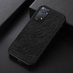 Coque Luxe Cuir Housse Etui B07H pour Xiaomi Redmi Note 11 Pro 4G Noir