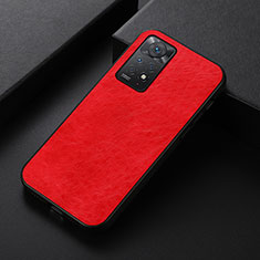 Coque Luxe Cuir Housse Etui B07H pour Xiaomi Redmi Note 11 Pro 4G Rouge