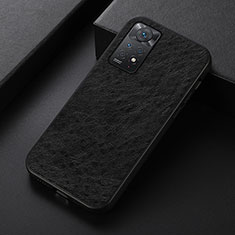Coque Luxe Cuir Housse Etui B07H pour Xiaomi Redmi Note 11 Pro 5G Noir
