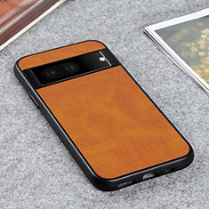 Coque Luxe Cuir Housse Etui B08H pour Google Pixel 7 5G Marron