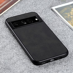 Coque Luxe Cuir Housse Etui B08H pour Google Pixel 7 Pro 5G Noir