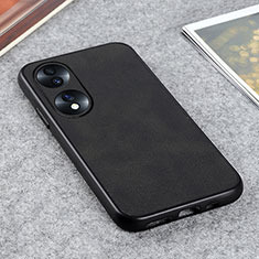 Coque Luxe Cuir Housse Etui B08H pour Huawei Honor 70 5G Noir