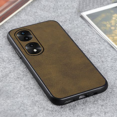 Coque Luxe Cuir Housse Etui B08H pour Huawei Honor 70 Pro+ Plus 5G Vert