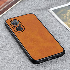 Coque Luxe Cuir Housse Etui B08H pour Huawei Nova 9 SE Marron