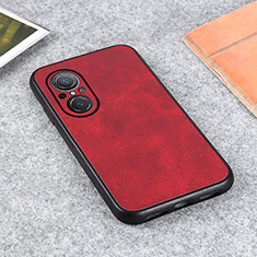 Coque Luxe Cuir Housse Etui B08H pour Huawei Nova 9 SE Rouge