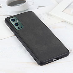 Coque Luxe Cuir Housse Etui B08H pour OnePlus 9 Pro 5G Noir