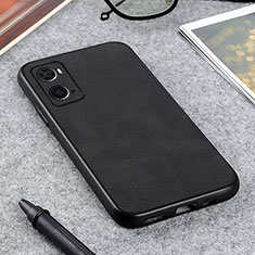 Coque Luxe Cuir Housse Etui B08H pour Oppo A36 Noir