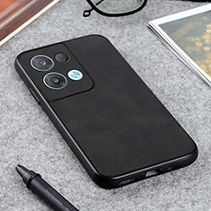 Coque Luxe Cuir Housse Etui B08H pour Oppo Reno8 5G Noir