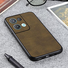 Coque Luxe Cuir Housse Etui B08H pour Oppo Reno9 Pro 5G Vert