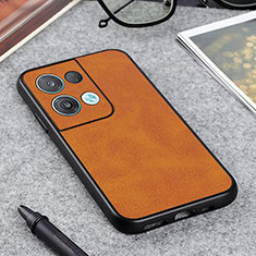 Coque Luxe Cuir Housse Etui B08H pour Oppo Reno9 Pro+ Plus 5G Marron