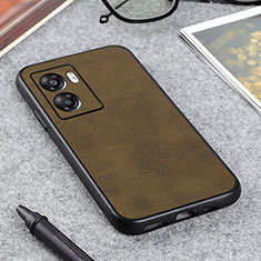 Coque Luxe Cuir Housse Etui B08H pour Realme Q5i 5G Vert