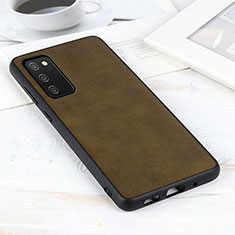 Coque Luxe Cuir Housse Etui B08H pour Samsung Galaxy A02s Vert