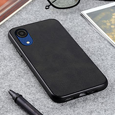 Coque Luxe Cuir Housse Etui B08H pour Samsung Galaxy A03 Core Noir