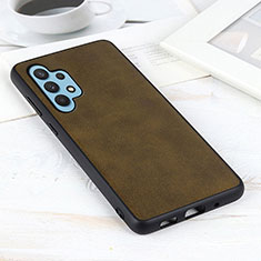 Coque Luxe Cuir Housse Etui B08H pour Samsung Galaxy A32 5G Vert