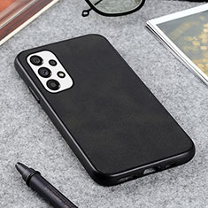 Coque Luxe Cuir Housse Etui B08H pour Samsung Galaxy A73 5G Noir