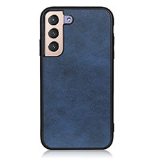 Coque Luxe Cuir Housse Etui B08H pour Samsung Galaxy S21 5G Bleu