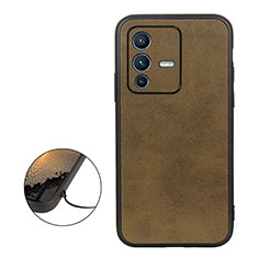 Coque Luxe Cuir Housse Etui B08H pour Vivo V23 Pro 5G Vert