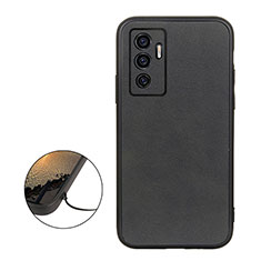 Coque Luxe Cuir Housse Etui B08H pour Vivo V23e 5G Noir