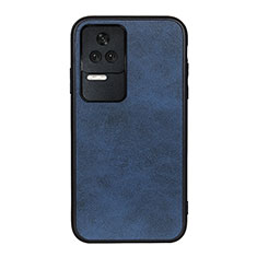 Coque Luxe Cuir Housse Etui B08H pour Xiaomi Redmi K50 5G Bleu