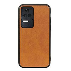 Coque Luxe Cuir Housse Etui B08H pour Xiaomi Redmi K50 5G Marron