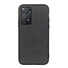 Coque Luxe Cuir Housse Etui B08H pour Xiaomi Redmi Note 11 Pro 5G Noir