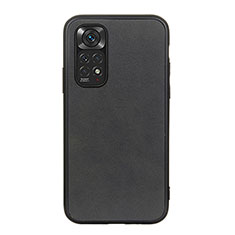 Coque Luxe Cuir Housse Etui B08H pour Xiaomi Redmi Note 11S 4G Noir