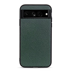 Coque Luxe Cuir Housse Etui B11H pour Google Pixel 7 Pro 5G Vert