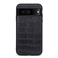 Coque Luxe Cuir Housse Etui B12H pour Google Pixel 7 5G Noir