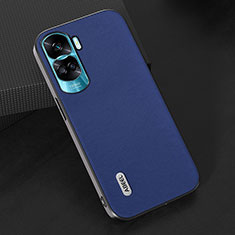 Coque Luxe Cuir Housse Etui BH2 pour Huawei Honor 90 Lite 5G Bleu Royal