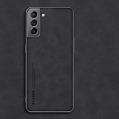 Coque Luxe Cuir Housse Etui C01 pour Samsung Galaxy S22 5G Noir