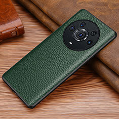 Coque Luxe Cuir Housse Etui DL1 pour Huawei Honor Magic3 Pro 5G Vert