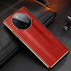 Coque Luxe Cuir Housse Etui DL1 pour Huawei Mate 50 RS Rouge