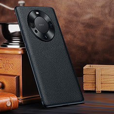 Coque Luxe Cuir Housse Etui DL1 pour Huawei Mate 60 Noir