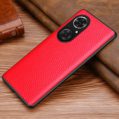 Coque Luxe Cuir Housse Etui DL1 pour Huawei Nova 9 SE Rouge