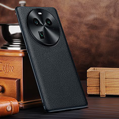 Coque Luxe Cuir Housse Etui DL1 pour Oppo Find X6 5G Noir