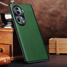 Coque Luxe Cuir Housse Etui DL1 pour Oppo Reno11 Pro 5G Vert