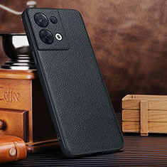 Coque Luxe Cuir Housse Etui DL1 pour Oppo Reno8 5G Noir