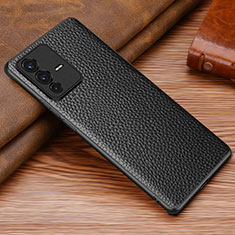 Coque Luxe Cuir Housse Etui DL1 pour Vivo V23 Pro 5G Noir