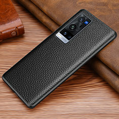 Coque Luxe Cuir Housse Etui DL1 pour Vivo X60 Pro+ Plus 5G Noir