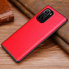 Coque Luxe Cuir Housse Etui DL1 pour Xiaomi Redmi K40 5G Rouge