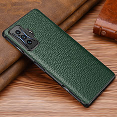 Coque Luxe Cuir Housse Etui DL1 pour Xiaomi Redmi K50 Gaming AMG F1 5G Vert