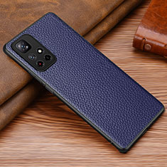 Coque Luxe Cuir Housse Etui DL1 pour Xiaomi Redmi Note 11 5G Bleu