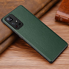 Coque Luxe Cuir Housse Etui DL1 pour Xiaomi Redmi Note 11S 5G Vert