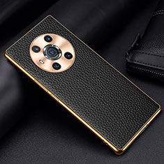 Coque Luxe Cuir Housse Etui DL2 pour Huawei Honor Magic3 5G Noir