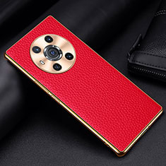 Coque Luxe Cuir Housse Etui DL2 pour Huawei Honor Magic3 5G Rouge