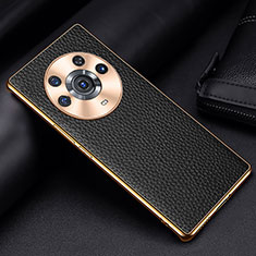 Coque Luxe Cuir Housse Etui DL2 pour Huawei Honor Magic3 Pro 5G Noir