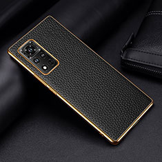 Coque Luxe Cuir Housse Etui DL2 pour Huawei Honor V40 5G Noir